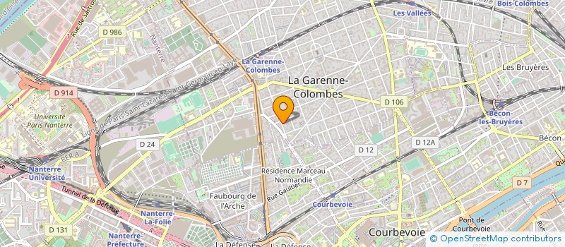 localisation de l'entreprise MONSIEUR REMY CORTIN  LA GARENNE-COLOMBES