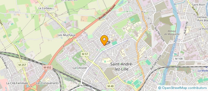 localisation de l'entreprise MONSIEUR REMY COURQUIN  MARQUETTE-LEZ-LILLE