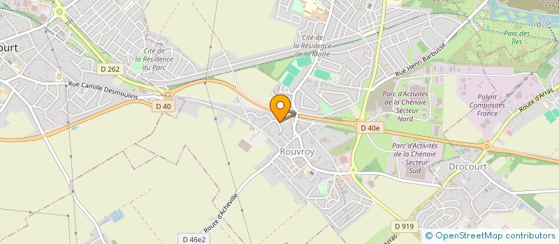 localisation de l'entreprise MONSIEUR REMY DAMHET à ROUVROY