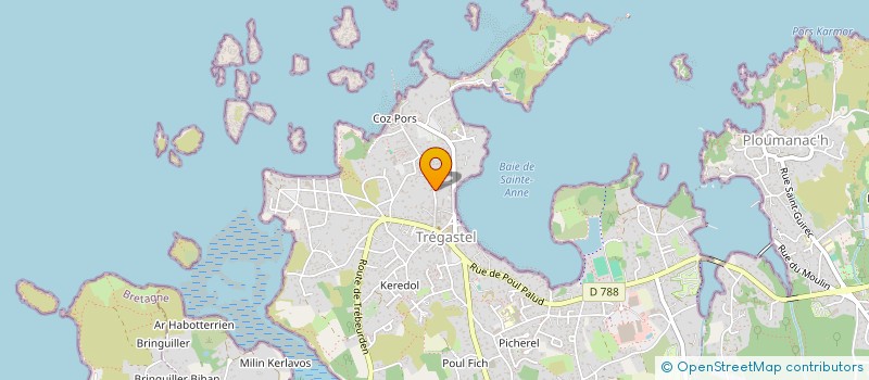localisation de l'entreprise MONSIEUR REMY DASPRE  TREGASTEL