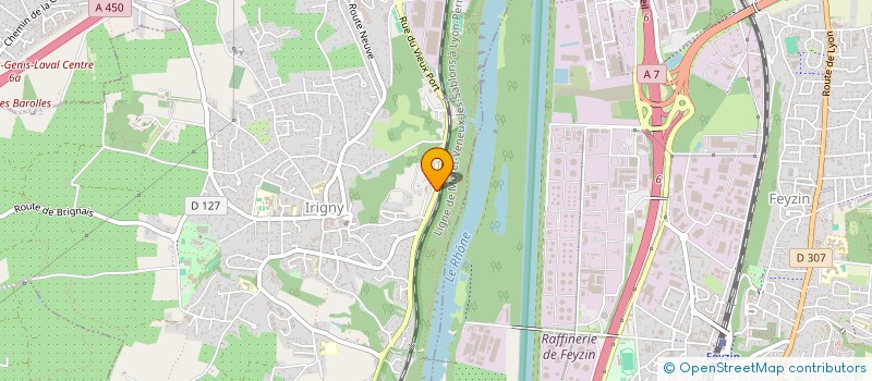 localisation de l'entreprise MONSIEUR REMY DAUTZENBERG  IRIGNY