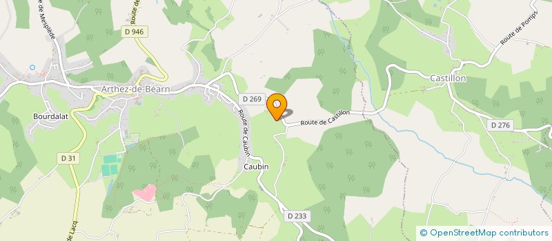 localisation de l'entreprise MONSIEUR REMY DELPORTE  ARTHEZ-DE-BEARN