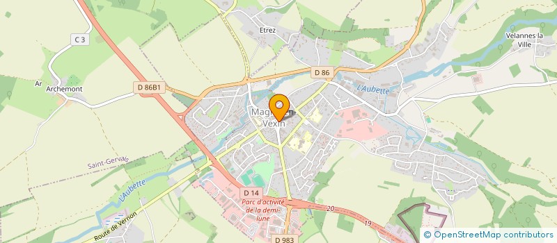 localisation de l'entreprise MONSIEUR REMY DENDIEVEL  MAGNY-EN-VEXIN