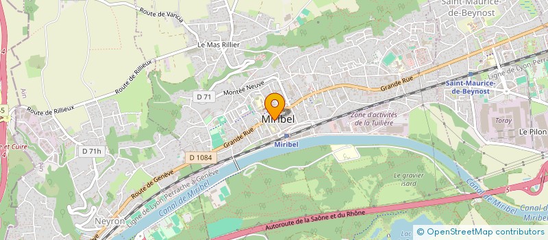 localisation de l'entreprise MONSIEUR REMY DENIS à MIRIBEL