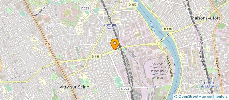 localisation de l'entreprise MONSIEUR REMY DERROUICHE  VITRY-SUR-SEINE