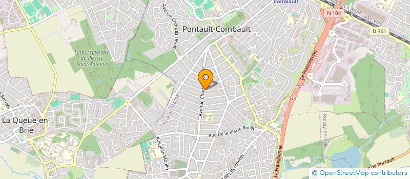 localisation de l'entreprise MONSIEUR REMY DESROUSSEAUX  PONTAULT-COMBAULT
