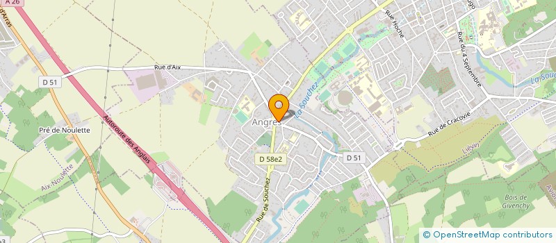 localisation de l'entreprise MONSIEUR REMY DETREZ à ANGRES