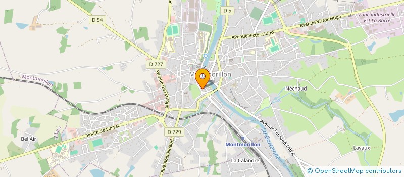 localisation de l'entreprise MONSIEUR REMY-DOMINIQUE HILAIRET à MONTMORILLON