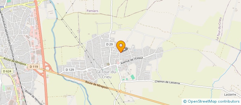localisation de l'entreprise MONSIEUR REMY DUBIN à LA TOUR-DU-CRIEU
