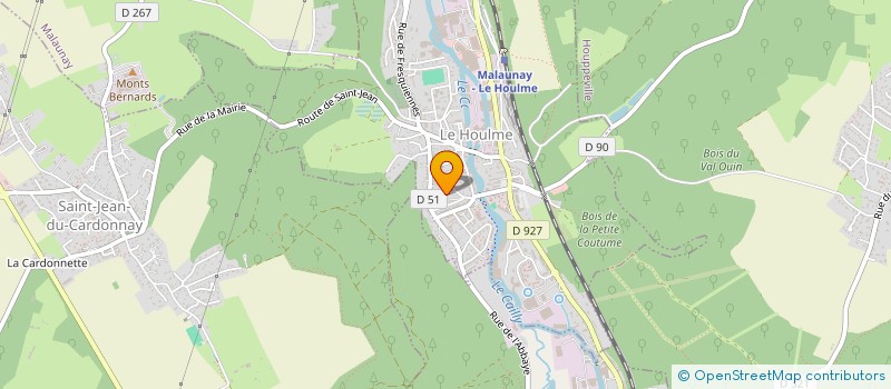 localisation de l'entreprise MONSIEUR REMY DUPONT  LE HOULME