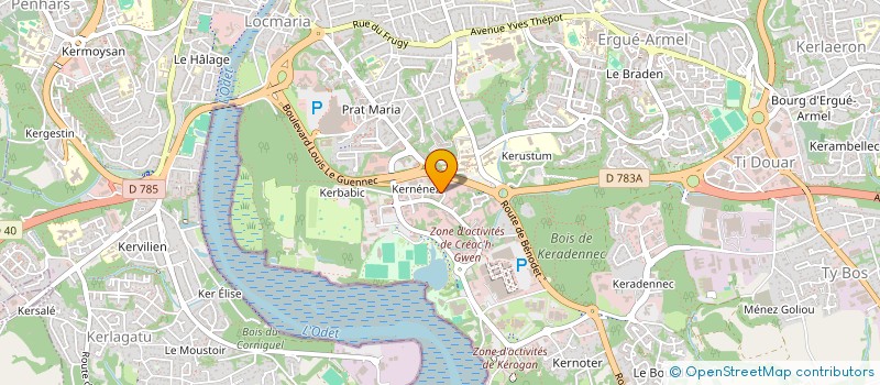 localisation de l'entreprise MONSIEUR REMY ESTABLE  QUIMPER