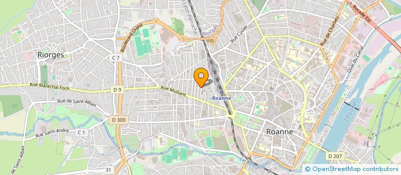 localisation de l'entreprise MONSIEUR REMY FARGEAS à ROANNE