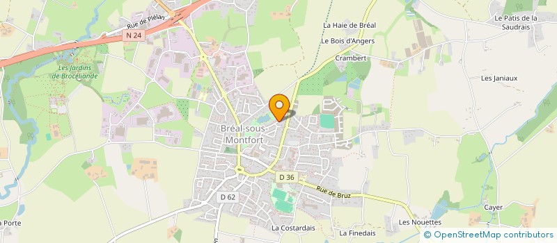 localisation de l'entreprise MONSIEUR REMY FARGIER  BREAL-SOUS-MONTFORT