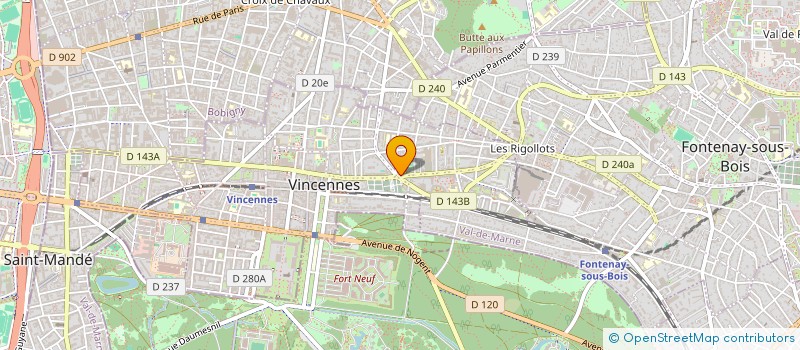 localisation de l'entreprise MONSIEUR REMY FAUVEL à VINCENNES