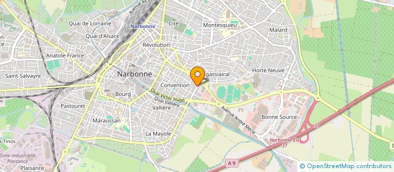 localisation de l'entreprise MONSIEUR REMY FAUVENS  NARBONNE