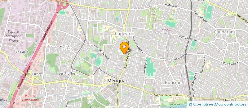 localisation de l'entreprise MONSIEUR REMY FEVRE  MERIGNAC