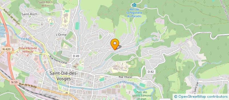 localisation de l'entreprise MONSIEUR REMY FLEURENTIN  SAINT-DIE-DES-VOSGES