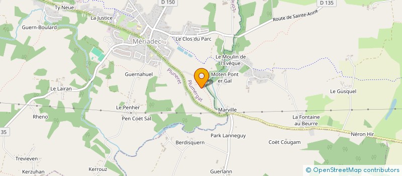 localisation de l'entreprise MONSIEUR REMY FOMBON  PLUMERGAT