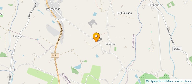 localisation de l'entreprise MONSIEUR REMY FRANCIS  CASTILLONNES