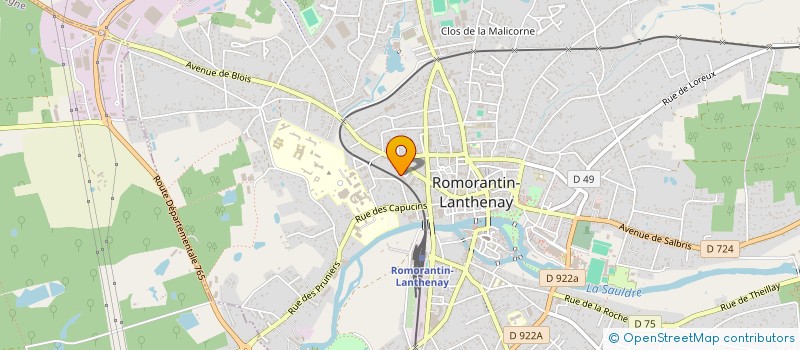 localisation de l'entreprise MONSIEUR REMY GAGNIER  ROMORANTIN-LANTHENAY