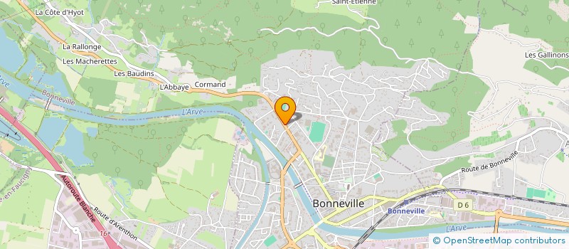 localisation de l'entreprise MONSIEUR REMY GAINET  BONNEVILLE