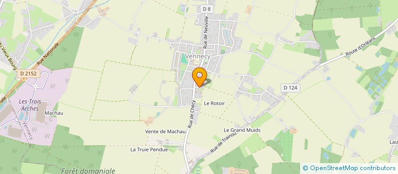 localisation de l'entreprise MONSIEUR REMY GENDREAU  VENNECY