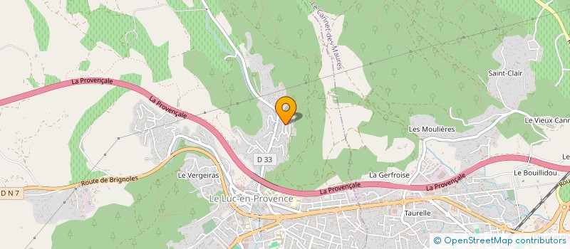 localisation de l'entreprise MONSIEUR REMY GOSSET  LE LUC