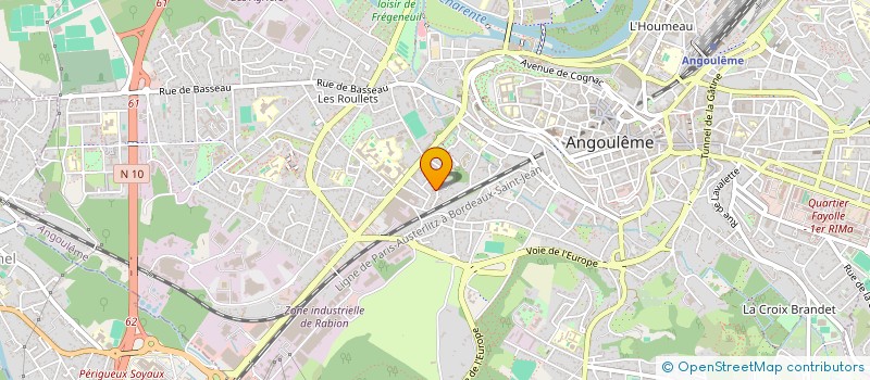 localisation de l'entreprise MONSIEUR REMY GOURRAUD à ANGOULEME