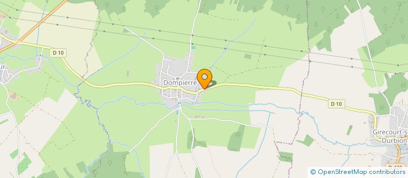 localisation de l'entreprise MONSIEUR REMY GRAVIER à DOMPIERRE