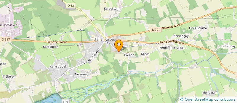 localisation de l'entreprise MONSIEUR REMY GRIVART DE KERSTRAT  CROZON