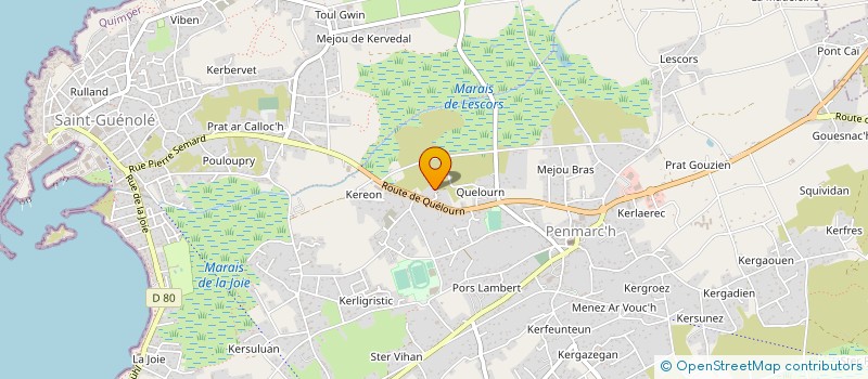 localisation de l'entreprise MONSIEUR REMY GUEVEL à PENMARCH