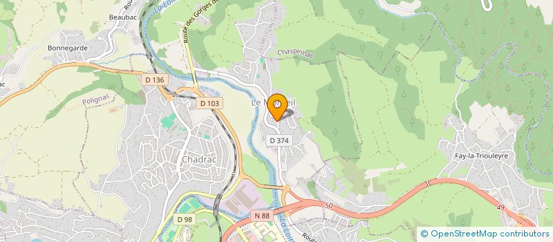 localisation de l'entreprise MONSIEUR REMY GUIMARAES  LE MONTEIL