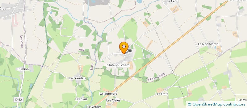 localisation de l'entreprise MONSIEUR REMY GUITTON  LA GRIGONNAIS