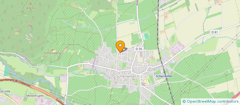 localisation de l'entreprise MONSIEUR REMY HAUSS  SCHERWILLER