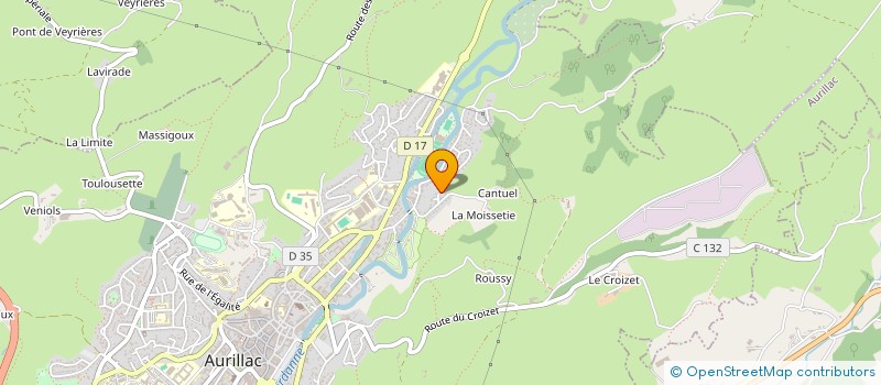 localisation de l'entreprise MONSIEUR REMY HERMAL à AURILLAC