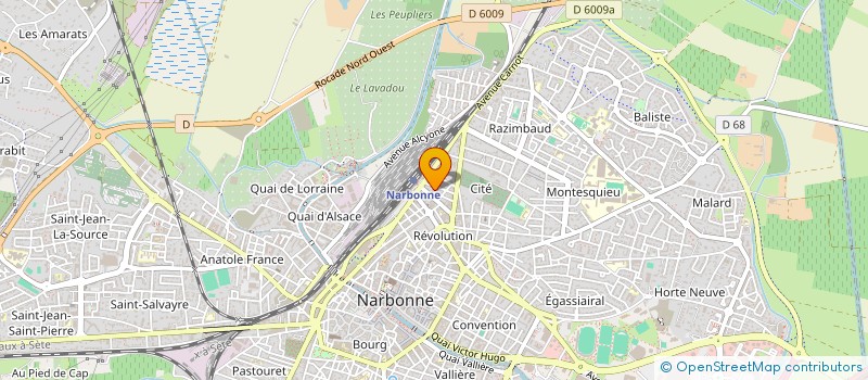 localisation de l'entreprise MONSIEUR REMY HUVET à NARBONNE