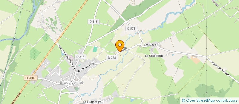 localisation de l'entreprise MONSIEUR REMY JAFFUEL  BROUT-VERNET