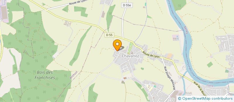 localisation de l'entreprise MONSIEUR REMY JEANTIEU  CHAVANOZ