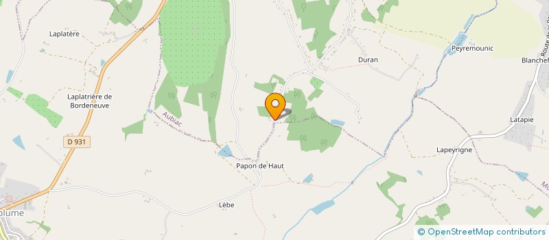 localisation de l'entreprise MONSIEUR REMY LABARBE  AUBIAC