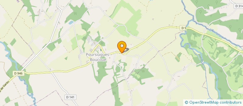 localisation de l'entreprise MONSIEUR REMY LACOSTE  POURSIUGUES-BOUCOUE