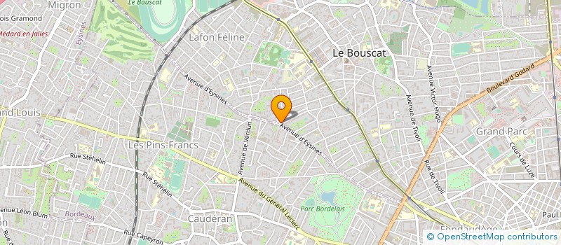 localisation de l'entreprise MONSIEUR REMY LAMARCHE à LE BOUSCAT