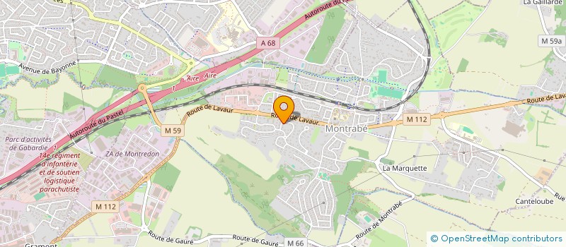 localisation de l'entreprise MONSIEUR REMY LARROQUE-DARAN  MONTRABE