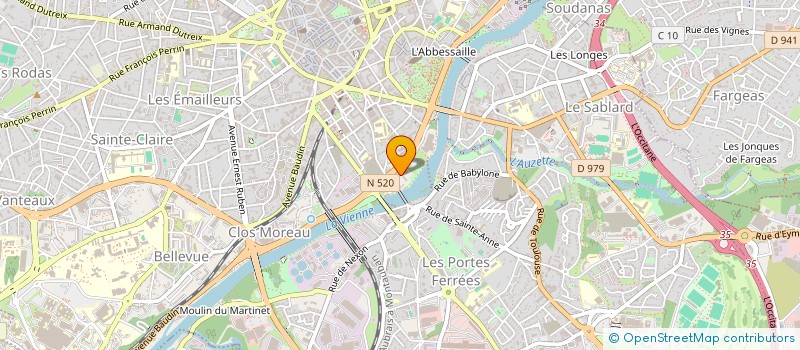 localisation de l'entreprise MONSIEUR REMY LAUCOURNET à LIMOGES