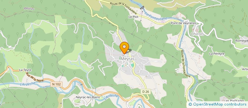 localisation de l'entreprise MONSIEUR REMY LAURENDON  MEYRAS