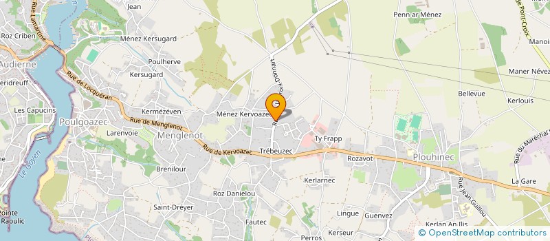 localisation de l'entreprise MONSIEUR REMY LE COZ à PLOUHINEC