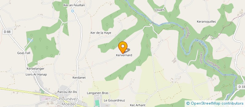 localisation de l'entreprise MONSIEUR REMY LE LAY à PLOUNEVEZ-MOEDEC