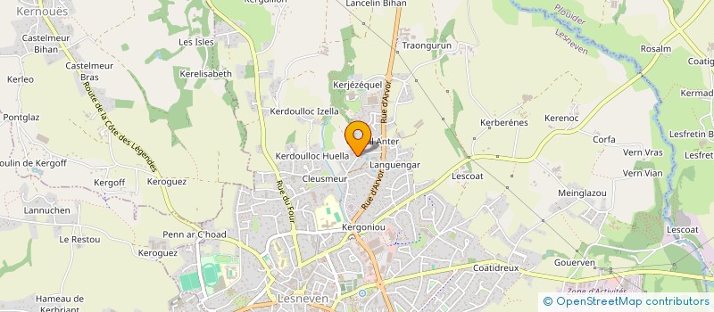 localisation de l'entreprise MONSIEUR REMY LE MESTRE  LESNEVEN