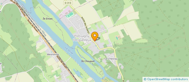 localisation de l'entreprise MONSIEUR REMY LEBRUN  PRESSAGNY-L'ORGUEILLEUX