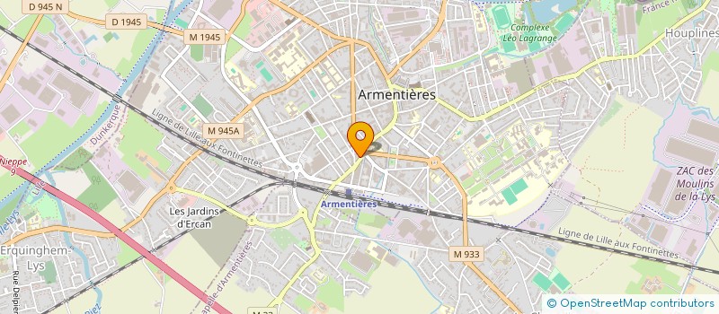 localisation de l'entreprise MONSIEUR REMY LEFEBVRE à ARMENTIERES