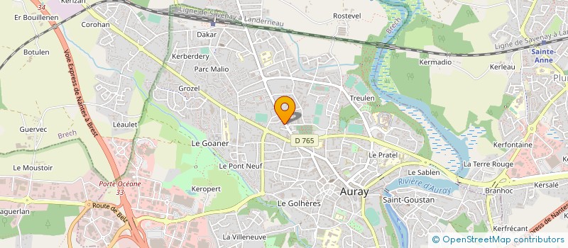 localisation de l'entreprise MONSIEUR REMY LEGEAY à AURAY